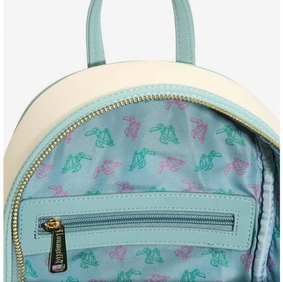 Brand New! Loungefly Disney Lilo & Stitch Turtles Mini Backpack 🌴💚 - Picture 4 of 4